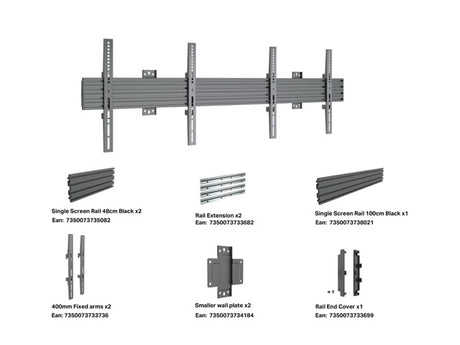 Multibrackets M Wallmount Pro MBW2U Fixed Black