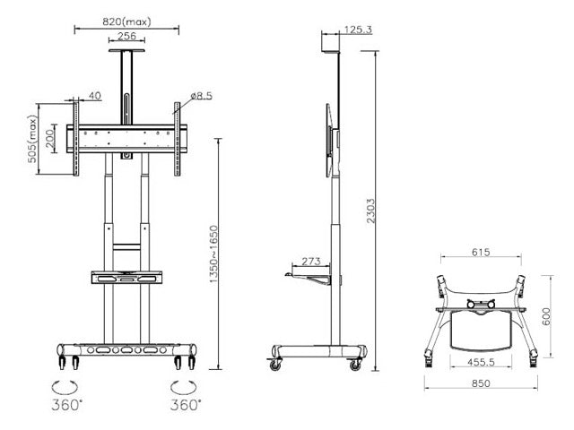 Multibrackets M Public Floorstand Basic 180