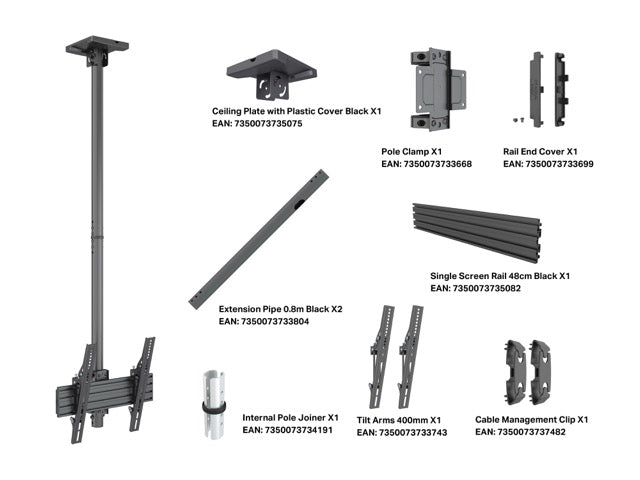 Multibrackets M Ceiling Mount Pro MBC1U VESA 400