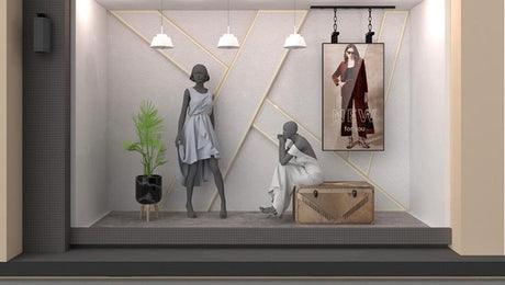 Hanging Ceiling Mount for Ultra High Brightness Window Display