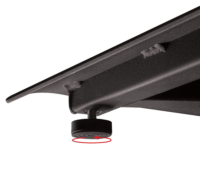 B-Tech BTF842 2.4m High Dual TV Stand for Screens up to 65 inches Adjustable Feet