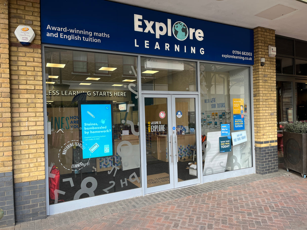 Explore Learning Ultra High Brightness Freestanding Double-Sided Display Staines