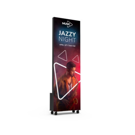 Indoor DVLED Freestanding Totem 1 Column