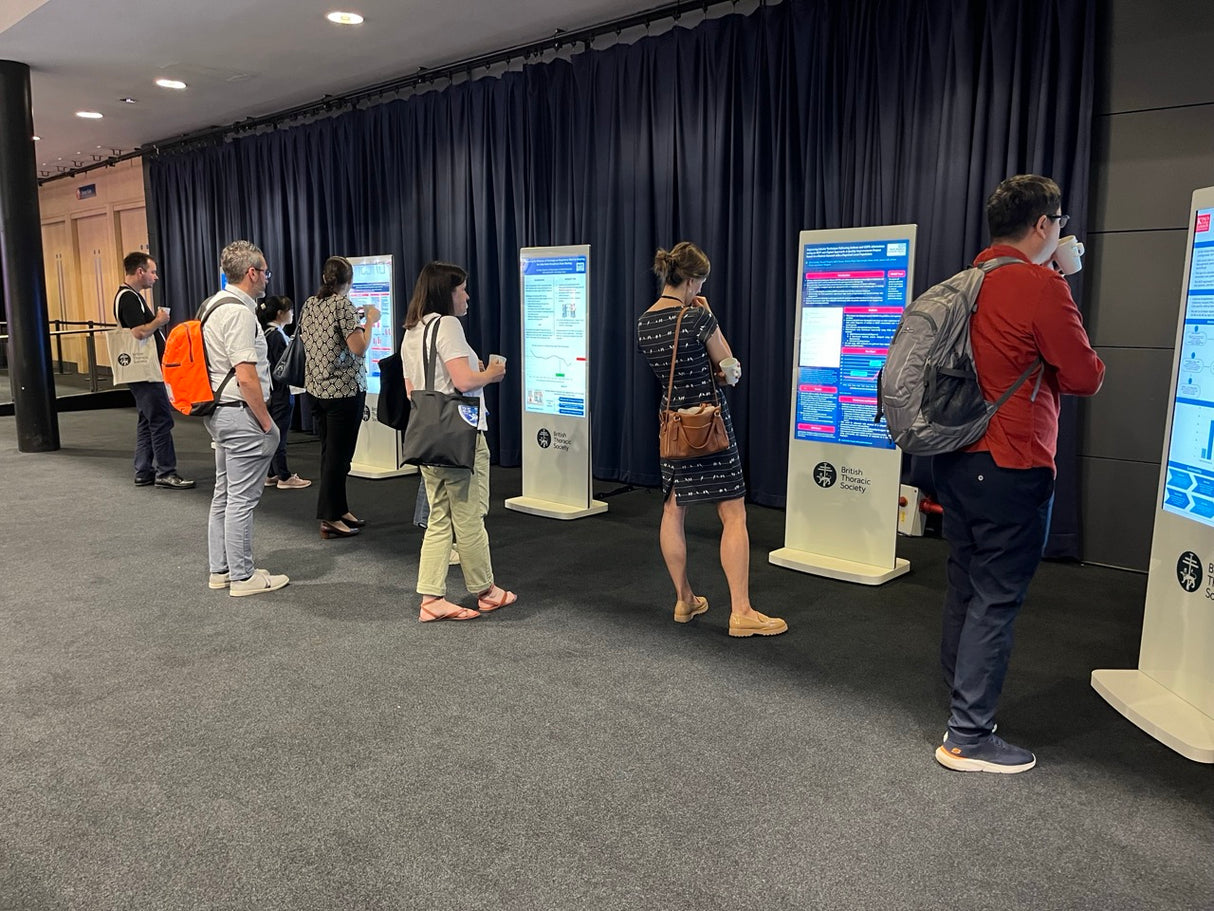 L50HD9 White Touch Screen at British Thoracic Event