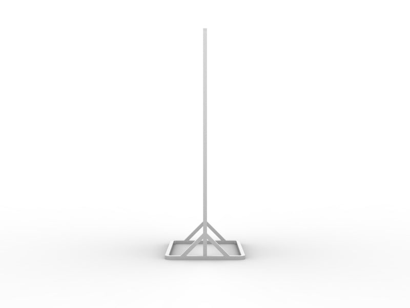 Superslim Freestanding Screen on white background side view