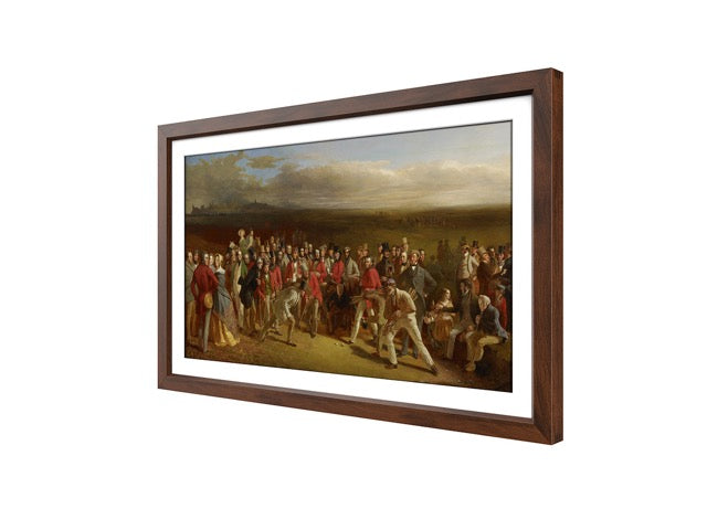 27" Textura Digital Canvas Walnut Frame