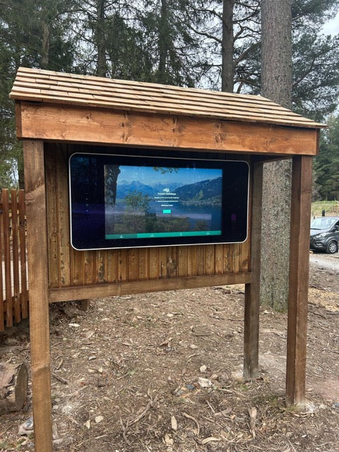 Outdoor 43" Touch Screen at Forest Holidays