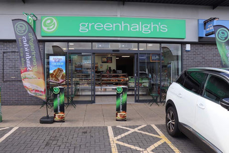 greenhalghs burscough ultra high brightness windows display external view