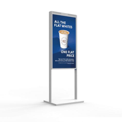 55” ultra high brightness freestanding double-sided display - 0