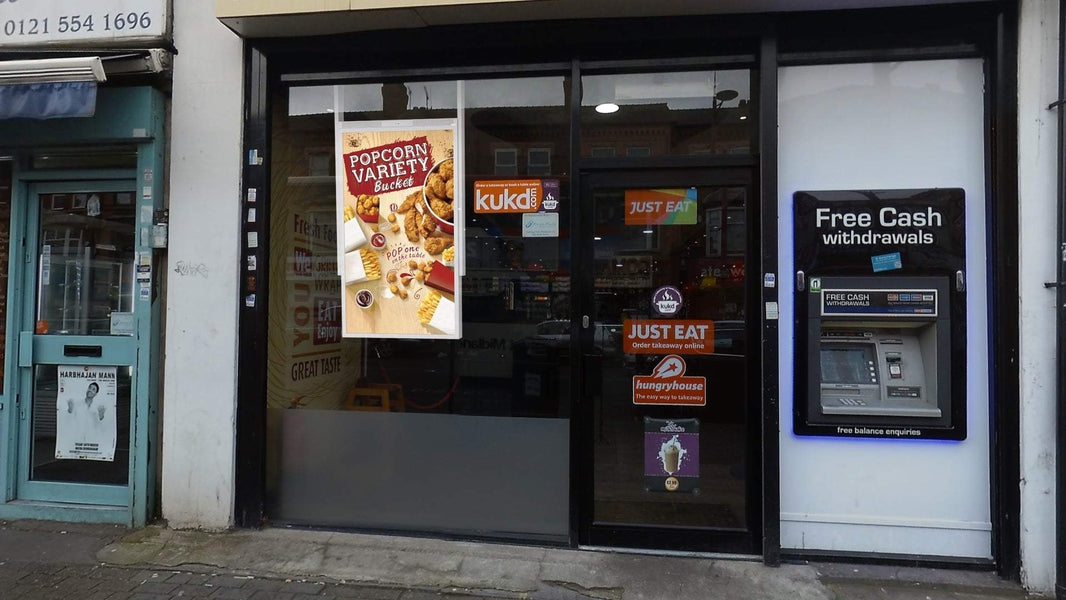 55” Ultra High Brightness Hanging Double-Sided Display