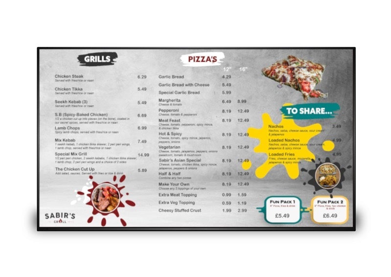 Digital Menu Boards