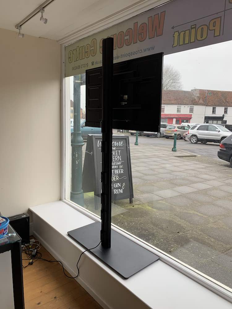 Multibrackets M Display Stand 180 with 43" High Vibrance Advertising Display