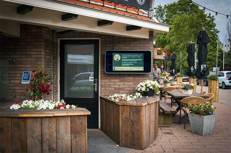 Outdoor Advertising Display Screen cafe