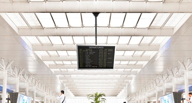 Telescopic Ceiling Mount for 17" - 42" Digital Signage Screens