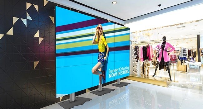 Video Wall Stand Retail Store
