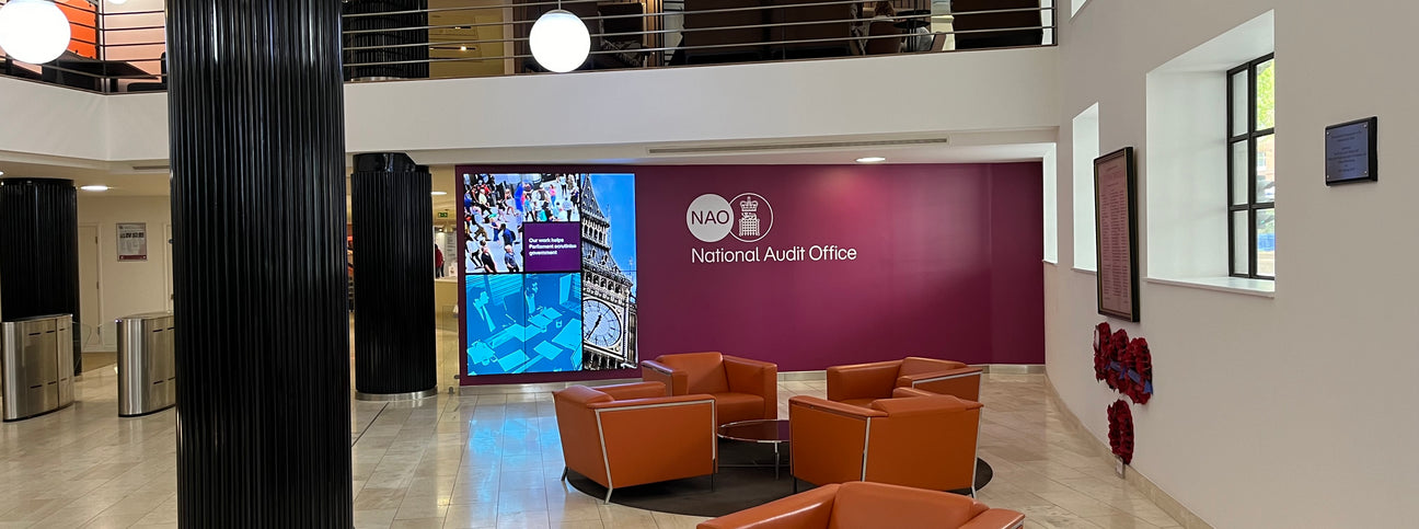 National Audit Office 3x1 Video Wall