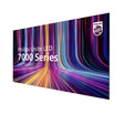Philips Unite LED 7000 Series TV with colorful abstract design on a white background