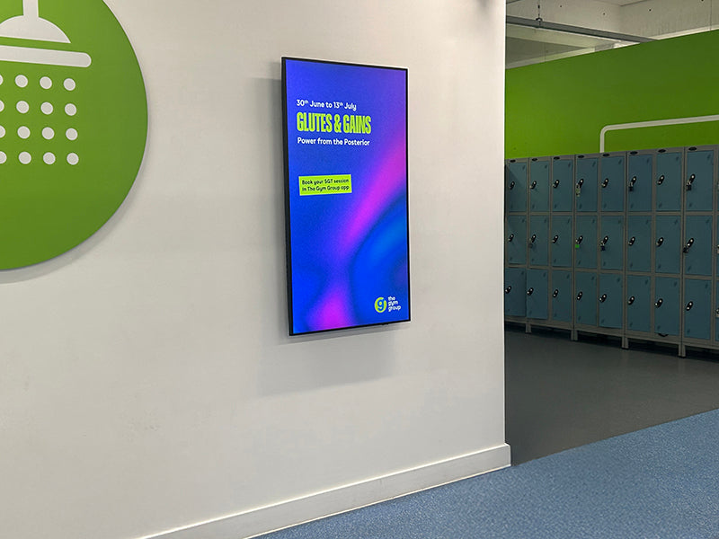 4k Vibrant Advertising Display Gym