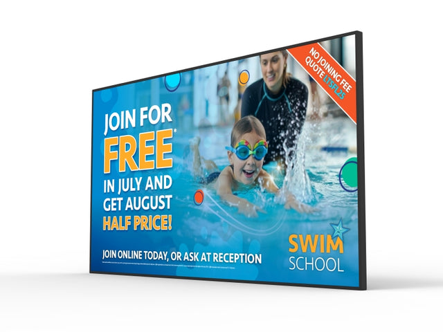 4k Vibrant Advertising Display