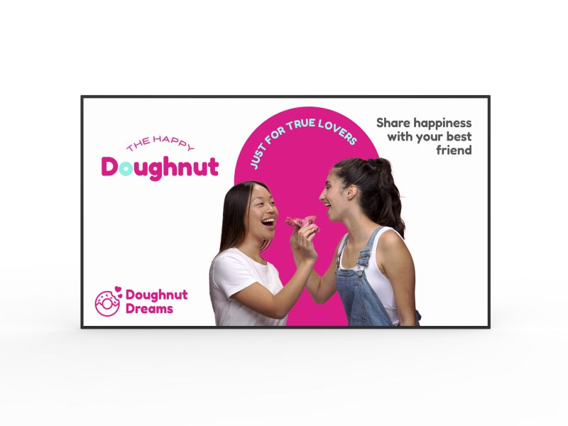 4k Vibrant Advertising Display