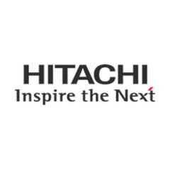 Hitachi logo with tagline 'Inspire the Next' on a white background