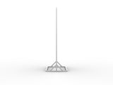 Superslim Freestanding Screen on white background side view