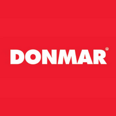 DONMAR logo on a red background