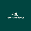 Forest Holidays logo on a green background