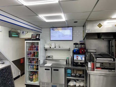 pauls fish bar 43" digital menu board 3